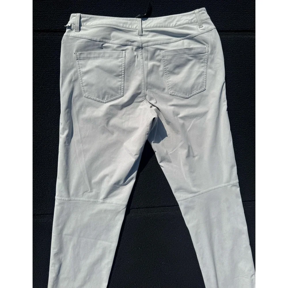 Lululemon ABC 5 Pocket Pants Men's 34x32 Light Gray Stretch Performance Casual